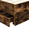 vidaXL Bedframe met lade Gerookte Eik 90 x 190 cm Geconstrueerd hout