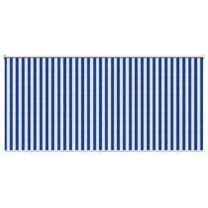 vidaXL Buitenrolgordijn 90% UV-blok Blauw en Witte Streep 240 x 140 cm