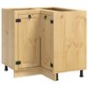vidaXL Kast SKI HoningBruin 80 x 80 x 81 cm Massief grenenhout