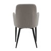Venture Home Eetkamerstoelen 2 st Comfort polyester zwart en grijs