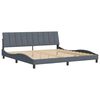 vidaXL Bedframe zonder matras "Hanko" 200x200 cm fluweel donkergrijs