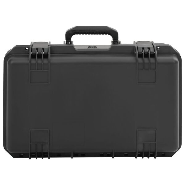vidaXL Flightcase draagbaar 55x35x22,5 cm PP zwart