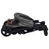 vidaXL Kinderwagen 2-in-1 staal lichtgrijs