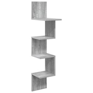 vidaXL Wandplank Grijs Sonoma 32 x 21 x 107 cm