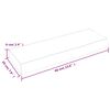 vidaXL Wandschap 60x20x6 cm behandeld massief eikenhout lichtbruin