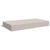 vidaXL Zitkussen SOEST 100% Polyester Wit 120 x 80 x 15 cm