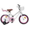 vidaXL Kinderfiets Met Zijwieltjes 14 Inch voor 3-5 jaar oud Wit