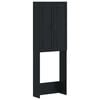 vidaXL Toiletkast UTRECHT Zwart 66 x 25,5 x 190 cm Bewerkt hout