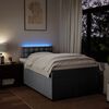 vidaXL Boxspring met matras stof lichtgrijs 120x190 cm