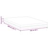 vidaXL Matras Wit en Grijs 160 x 200 cm Traagschuim