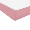 vidaXL Boxspring met matras en LED fluweel roze 200x210 cm