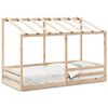 vidaXL Kinderbed met bedhuis 80x200 cm massief grenenhout wit