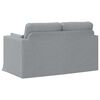vidaXL Bank 120cm Lichtgrijs Metaal