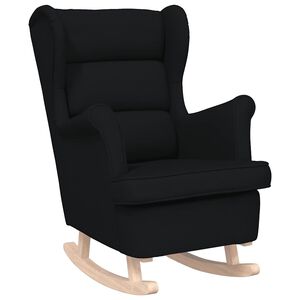 vidaXL Schommelstoel 74x90x102 cm stof zwart