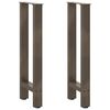 vidaXL Console tafelpoten 2 st 38x(72-73) cm staal naturel