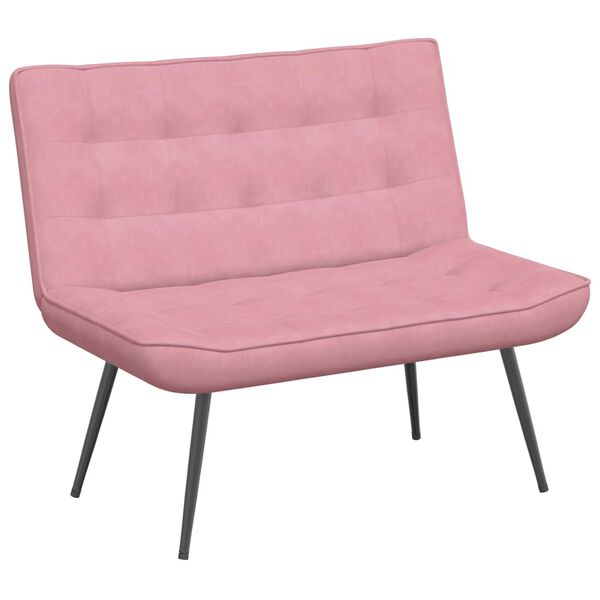 vidaXL Bankje 110x74x84 cm fluweel roze