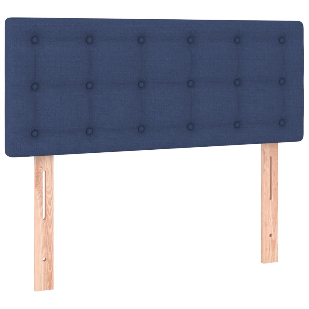vidaXL Boxspring met matras stof blauw 120x190 cm