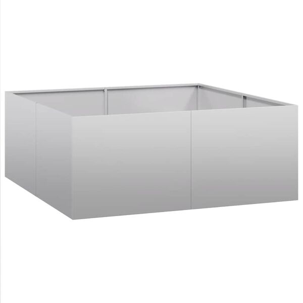 vidaXL Plantenbak 100x100x40 cm gegalvaniseerd staal