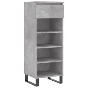 vidaXL Schoenenkast 40x36x105 cm bewerkt hout betongrijs