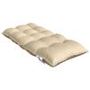 vidaXL Stoelkussens 4 st lage rug oxford stof beige
