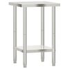 vidaXL Keukenwerktafel 55x55x85 cm roestvrij staal