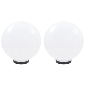 vidaXL LED-bollampen 2 st rond 30 cm PMMA