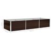 vidaXL Plantenbak verhoogd 240x80x45 cm gegalvaniseerd staal bruin