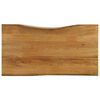 vidaXL Tafelblad met natuurlijke rand 100x60x2,5 cm massief mangohout
