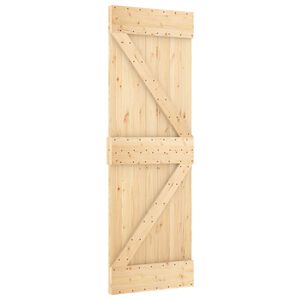 vidaXL Schuifdeur NARVIK 70 x 210 cm (152,5 cm) Naturel en Zwart