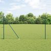 vidaXL Hek met Paal Groen 1,6 x 10 m Staal en PVC