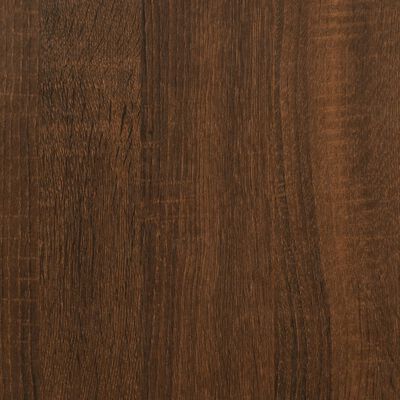 vidaXL Wandrek 3-laags 60x21x78,5 cm bewerkt hout bruin eikenkleur