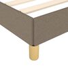 vidaXL Bedframe zonder matras stof taupe 180x200 cm