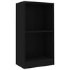 vidaXL Boekenkast 40x24x75 cm bewerkt hout zwart