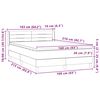 vidaXL Boxspring met matras fluweel lichtgrijs 160x210 cm