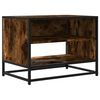 vidaXL Tv-meubel 61x40x46 cm bewerkt hout metaal gerookt eikenkleurig