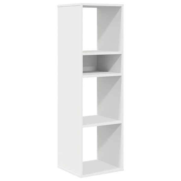 vidaXL Boekenkast 34x31x112 cm bewerkt hout wit