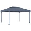 vidaXL Prieel 400x300 cm aluminium antraciet