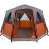 vidaXL Huisje Tent met dak Grijs en Oranje 320 x 320 x 203 cm