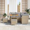 vidaXL Tuinbankenset 8 pcs Beige poly rattan