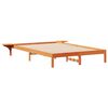 vidaXL Bedframe met Zijtafels Wasbruin 140 x 210 cm Massief grenenhout