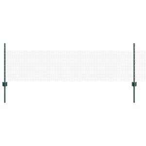 vidaXL gelast draadhek met palen 50 x 0,5 m PVC-Coated Staal Groen