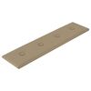 vidaXL Wandhoofdbord 12 st Cappuccino Nep Leer