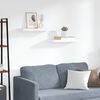 vidaXL Wandschappen zwevend 2 st 60x23,5x3,8 cm MDF wit