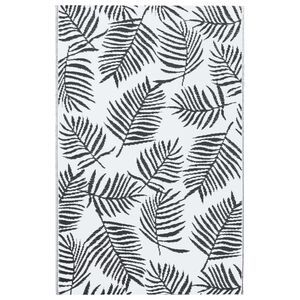 vidaXL Buitenkleed ARAKIL 160x230 cm PP wit en zwart