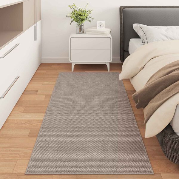 vidaXL Vloerkleden Rechthoekig LUGO Taupe 150 x 80 cm Polyester