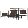 vidaXL Bedframe zonder matras bewerkt hout bruin eikenkleur 137x190 cm