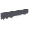 vidaXL Gazonrand 20 st 103 x 20 cm Staal Antracietkleurig