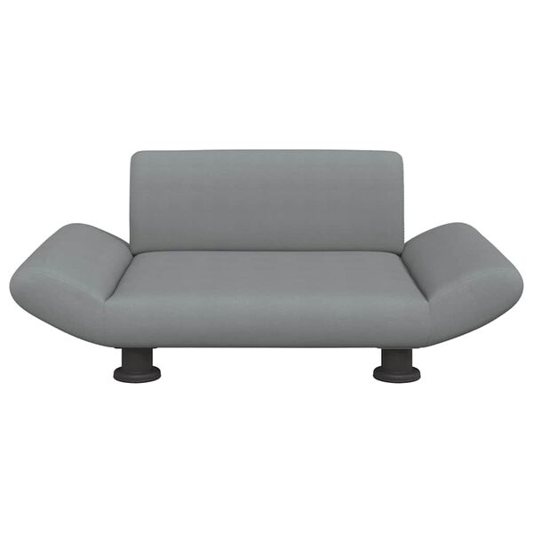 vidaXL Hondenmand 70x45x28 cm stof lichtgrijs