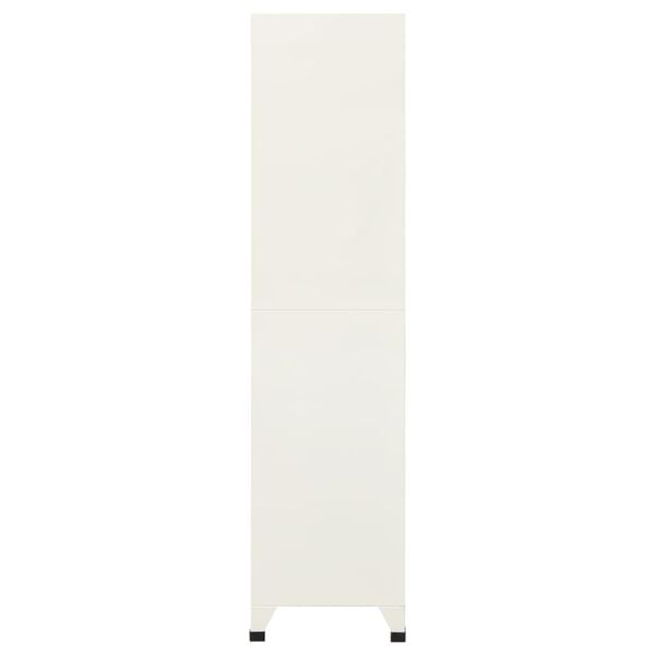 vidaXL Lockerkast 90x45x180 cm staal grijs en blauw