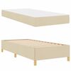 vidaXL Bedframe met matras Crème 80 x 200 cm Stof
